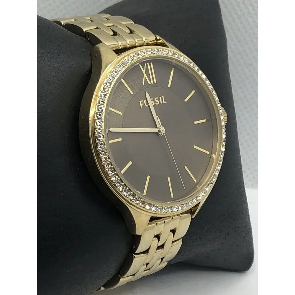 Fossil BQ3426 Women's Gold Stainless Steel Analog Dial Quartz Wrist Watch OP564